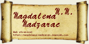 Magdalena Madžarac vizit kartica